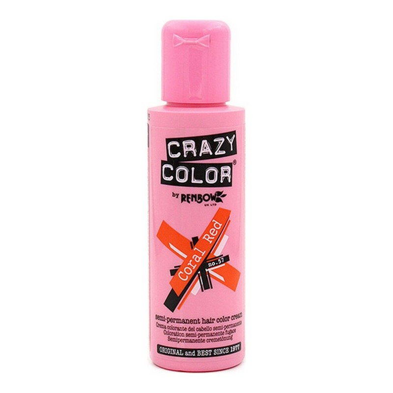 Dauerfärbung Coral Red Crazy Color 002247 Nº 57 (100 ml) (100 ml)