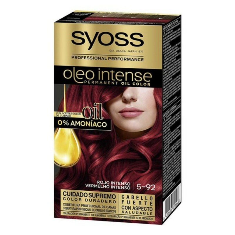 Dauerfärbung Syoss Olio Intense Ohne Ammoniak Nº 5,92 Intensives Rot