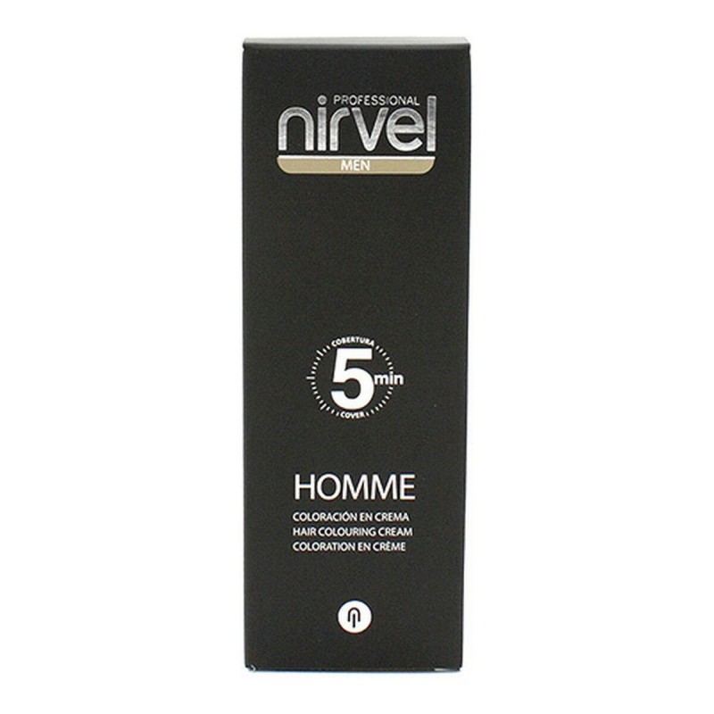 Amoniakfreie Färbung Men 5 Minutes Nirvel Men 5 Dunkelgrau (30 ml)