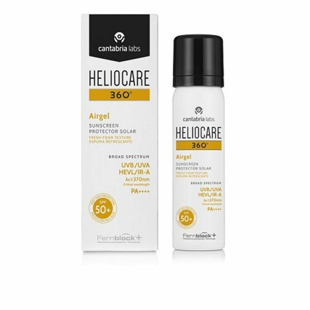 Sonnenschutzcreme für das Gesicht Heliocare Airgel Schwarz Spf 50 60 ml Photoimmunprotektor