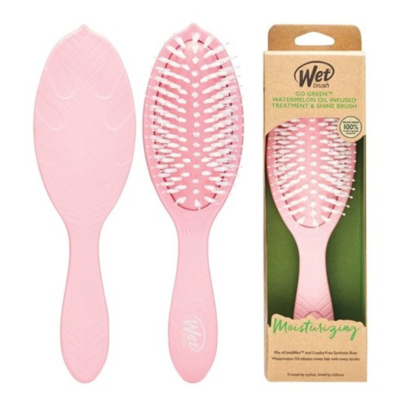 Knotenlösende Haarbürste The Wet Brush Go Green Rosa Weichspüler