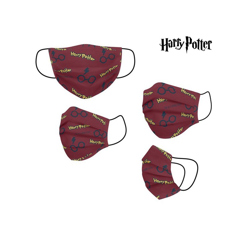Wiederverwendbare Stoff-Hygienemaske Harry Potter Für Kinder Rot