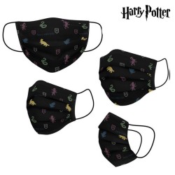 Wiederverwendbare Stoff-Hygienemaske Harry Potter Erwachsener Schwarz