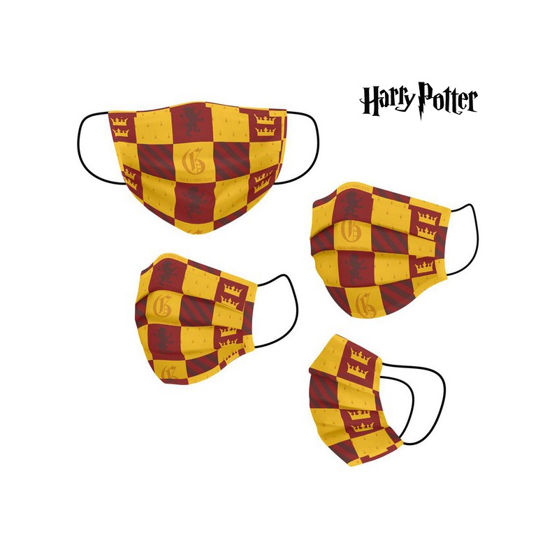 Wiederverwendbare Stoff-Hygienemaske Harry Potter Für Kinder Gelb