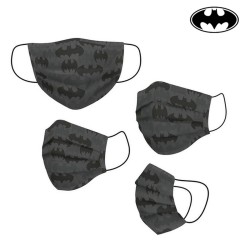 Wiederverwendbare Stoff-Hygienemaske Batman Erwachsener Grau